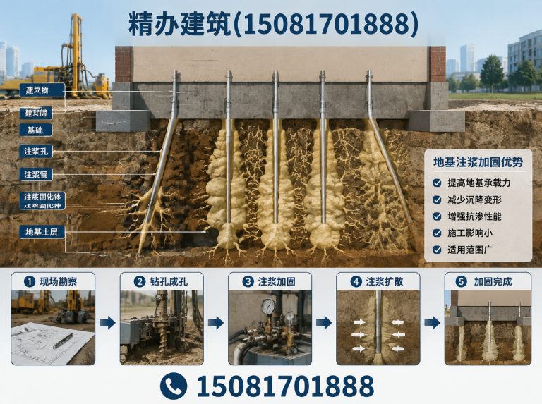 邯郸冀南新区基础下沉注浆顶升展示图